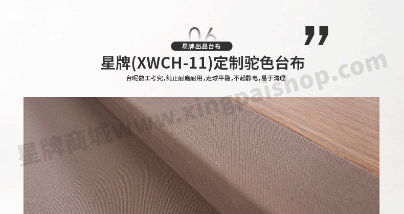 星牌中式鋼庫臺球桌XW8103-9A