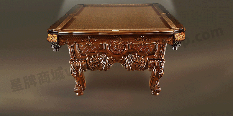 星牌高檔奢華中式臺球桌