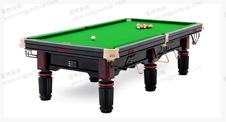 星牌中式臺球桌黑武士型號